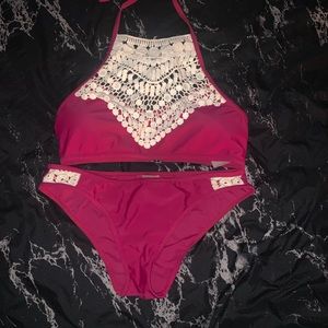 Maroon Bikini Set